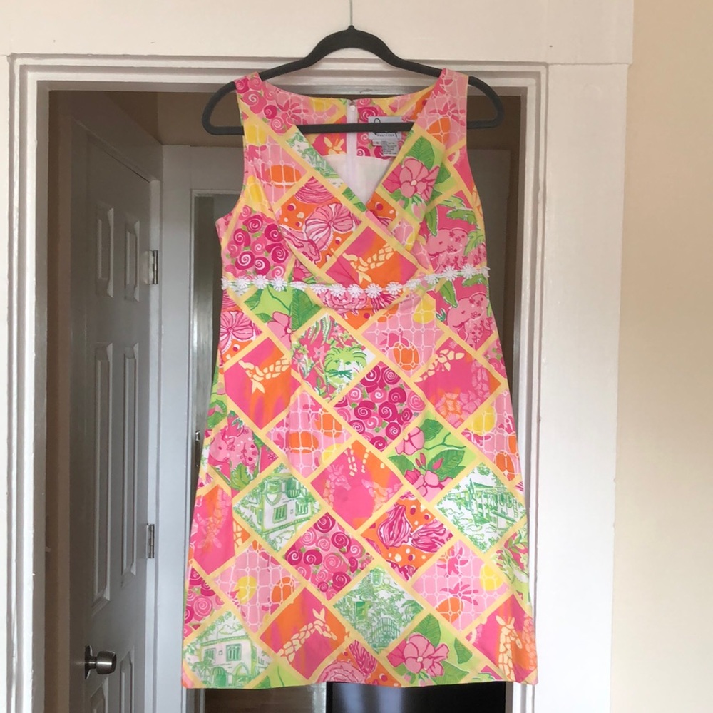 Lilly Pulitzer A line printed cotton dress (size 8)